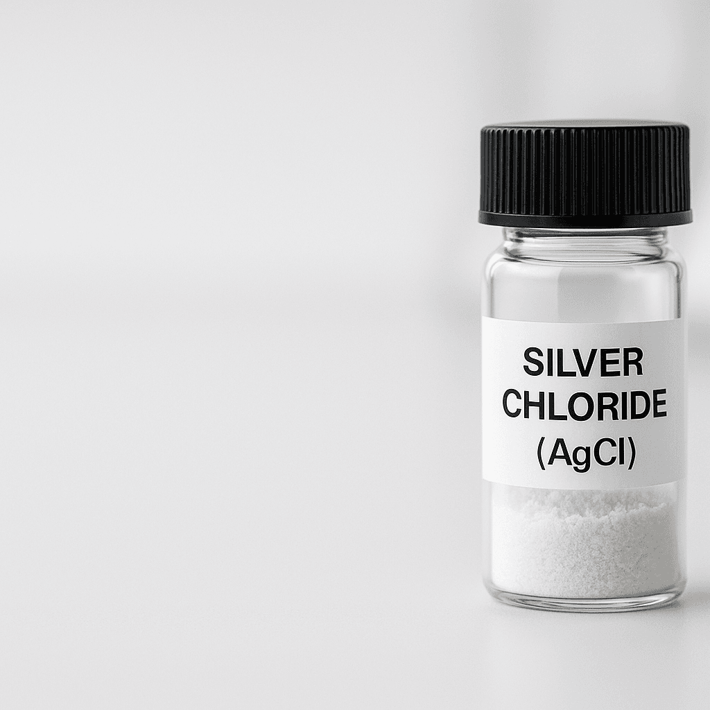Silver chloride powder for laboratory, electrode, and technical uses