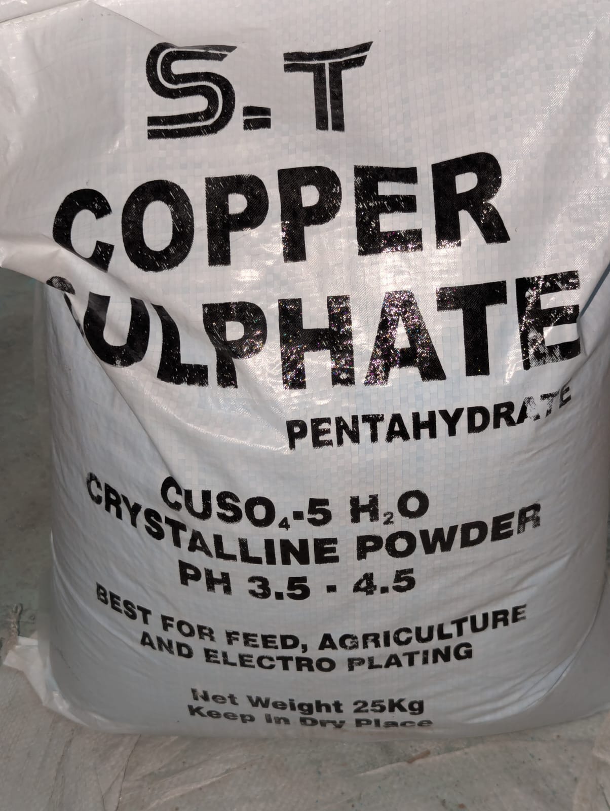Copper Sulphate 25 kg Bag Price in Pakistan